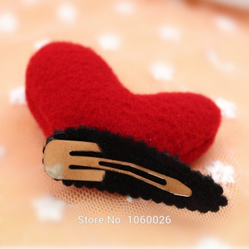 Heart Clip Antlers Dog Pet Accessories Hairpin